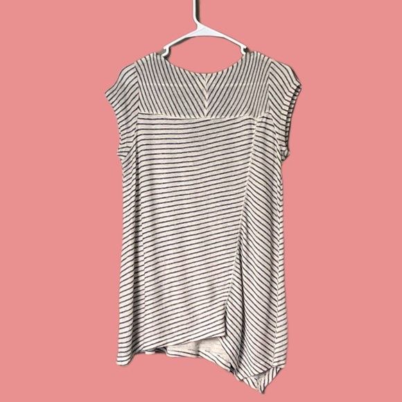 Anthropologie Meadow Rue striped linen top-h7 - Picture 4 of 8
